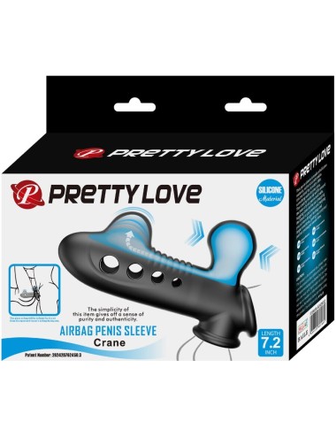 PRETTY LOVE - CRANE PENIS SLEEVE WITH AIRBAG BLACK