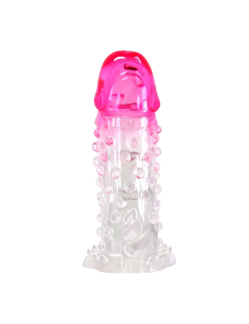 PRETTY LOVE - WILFORD REALISTIC ENLARGEMENT SHEATH WITH EMBOSSED PENIS PINK