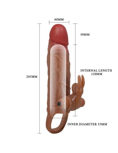 PRETTY LOVE - OSMAR PENIS SLEEVE + VIBRATING CLITORIS STIMULATOR