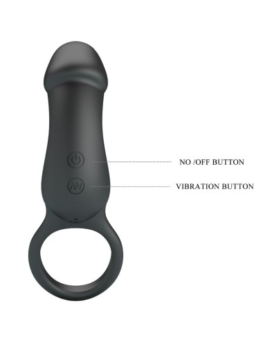 PRETTY LOVE - TRAE RING & VIBRATOR BLACK