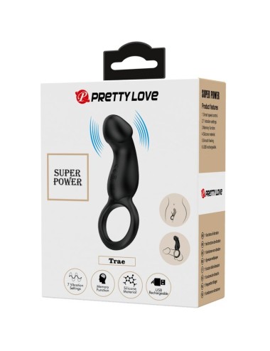 PRETTY LOVE - TRAE RING & VIBRATOR BLACK