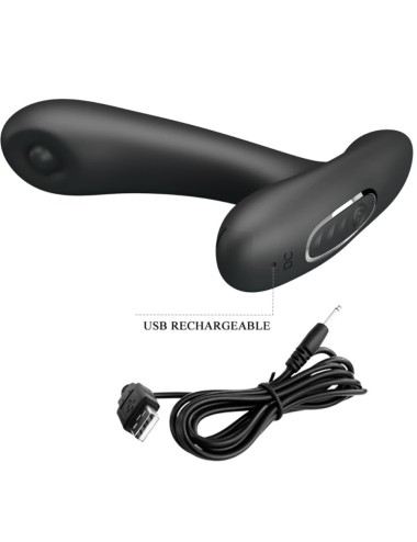 PRETTY LOVE - REMINGTON ANAL AND VAGINAL VIBRATING MASSAGER BLACK