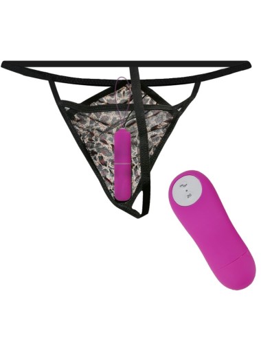 BAILE - THONG WITH VIBRATING BULLET AND CONTROL PURPLE