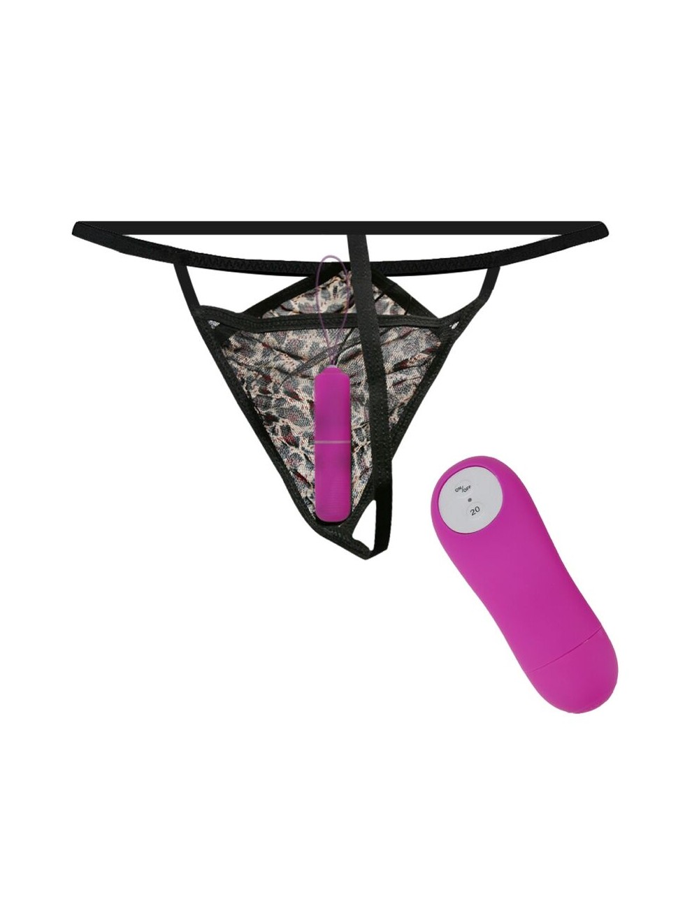 BAILE - THONG WITH VIBRATING BULLET AND CONTROL PURPLE