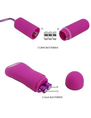 BAILE - THONG WITH VIBRATING BULLET AND CONTROL PURPLE