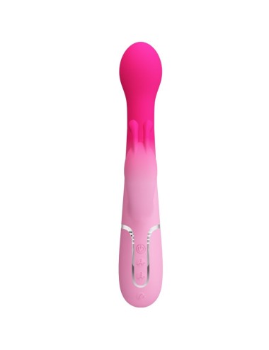 PRETTY LOVE - DEJON 3 IN 1 MULTIFUNCTION RABBIT VIBRATOR PINK