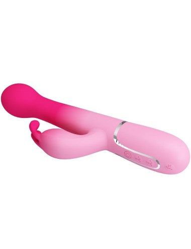 PRETTY LOVE - DEJON 3 IN 1 MULTIFUNCTION RABBIT VIBRATOR PINK