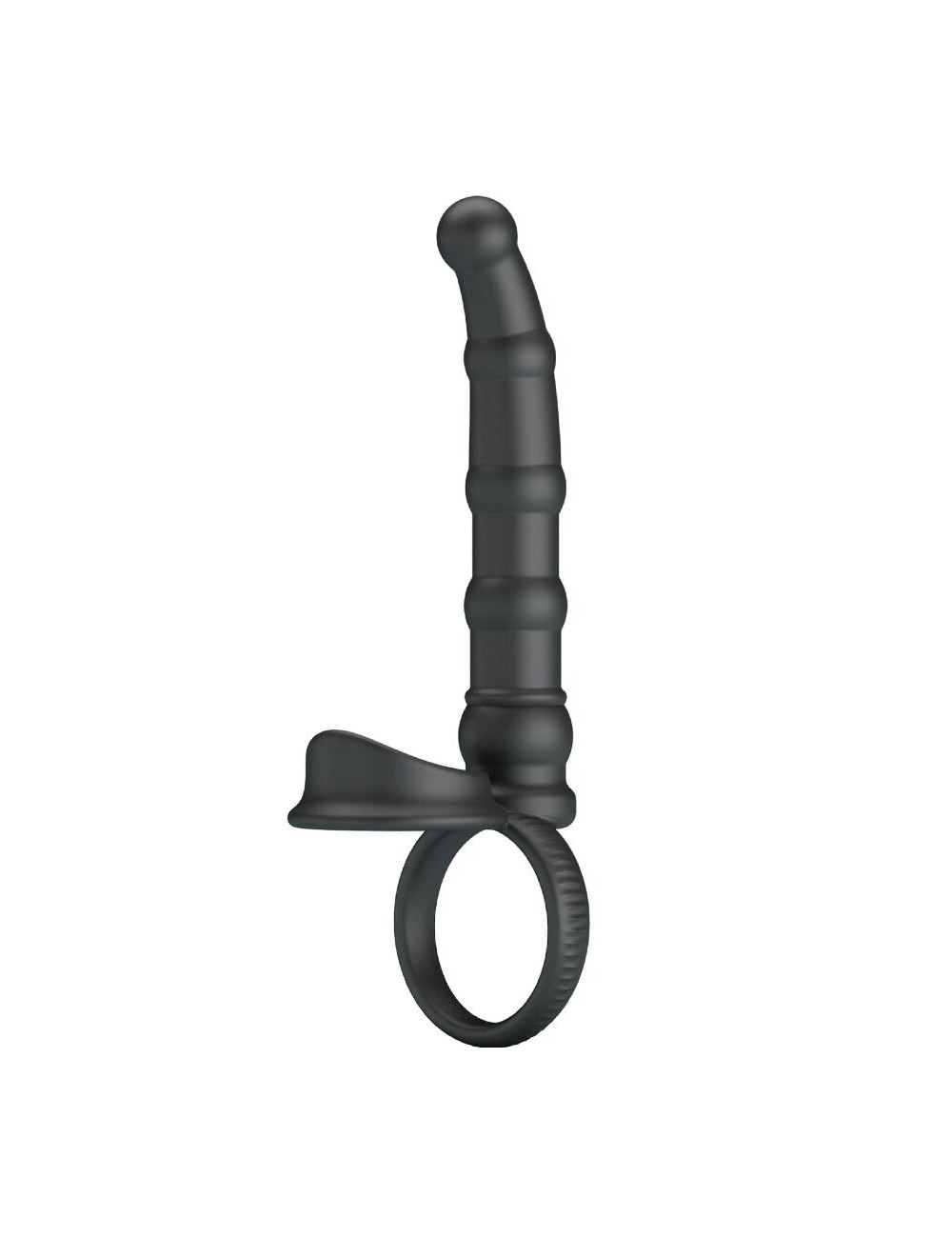 PRETTY LOVE - TATUM VIBRATING PENIS RING WITH PLUG 10 VIBRATIONS BLACK PRETTY LOVE - TATUM VIBRATING PENIS RING WITH PLUG 10 VIBRATIONS BLACK