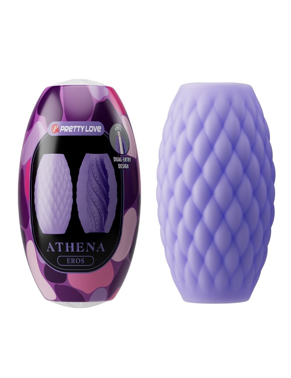PRETTY LOVE - ATHENA EROS SILICONE MALE MASTURBATOR PURPLE PRETTY LOVE - ATHENA EROS SILICONE MALE MASTURBATOR PURPLE