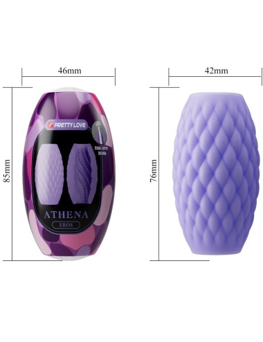 PRETTY LOVE - ATHENA EROS SILICONE MALE MASTURBATOR PURPLE