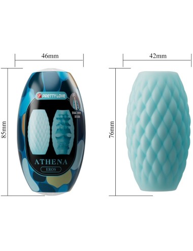 PRETTY LOVE - ATHENA EROS SILICONE MALE MASTURBATOR SKY BLUE