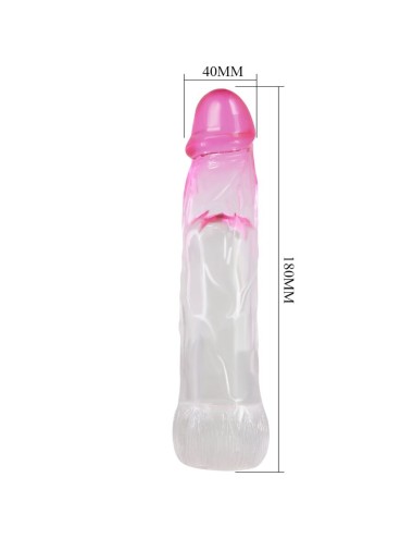 PRETTY LOVE - NERON REALISTIC 6 CM ENLARGEMENT SHEATH FOR  PENIS PINK