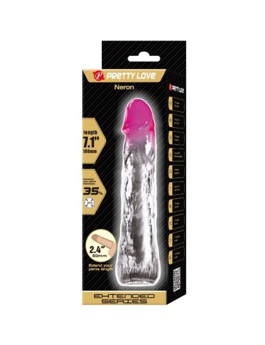 PRETTY LOVE - NERON REALISTIC 6 CM ENLARGEMENT SHEATH FOR  PENIS PINK