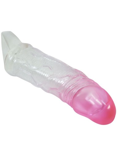 PRETTY LOVE - ODES REALISTIC 2 CM ENLARGEMENT SHEATH FOR PENIS PINK