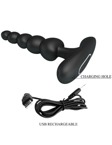 PRETTY LOVE - SIDNEY ANAL VIBRATOR 10 VIBRATIONS BLACK