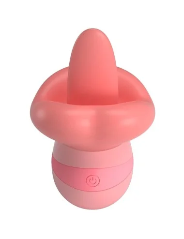 PRETTY LOVE - KYLEE TONGUE CLITORIS STIMULATOR 10 VIBRATIONS NUDE PINK