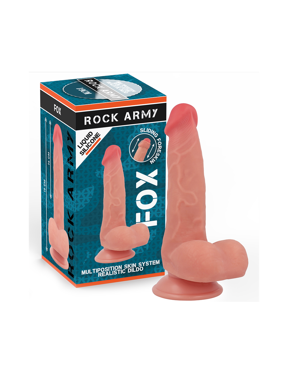 ROCKARMY - LIQUID SILICONE FOX 19 CM -O- 3.2 CM ROCKARMY - LIQUID SILICONE FOX 19 CM -O- 3.2 CM