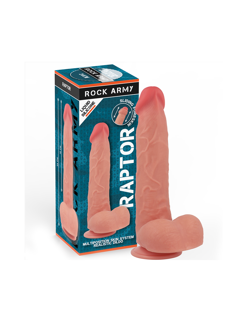 ROCKARMY - LIQUID SILICONE RAPTOR 24 CM -O- 4.4 CM ROCKARMY - LIQUID SILICONE RAPTOR 24 CM -O- 4.4 CM
