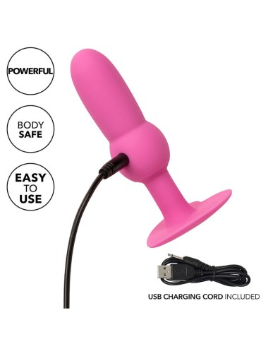 CALEXOTICS - FIRST TIME ANAL PLUG BEADED PROBE 10 VIBRATIONS PINK