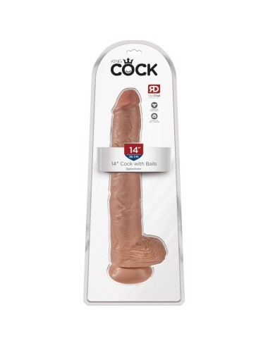 KING COCK - COCK WITH BALLS 35.6 CM - FLESH