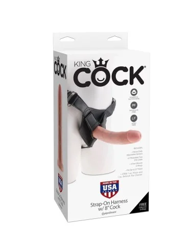 KING COCK - HARNESS WITH REALISTIC PENIS 20.3 CM