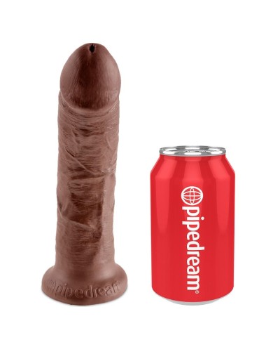 KING COCK - HARNESS WITH REALISTIC PENIS BROWN 20.3 CM