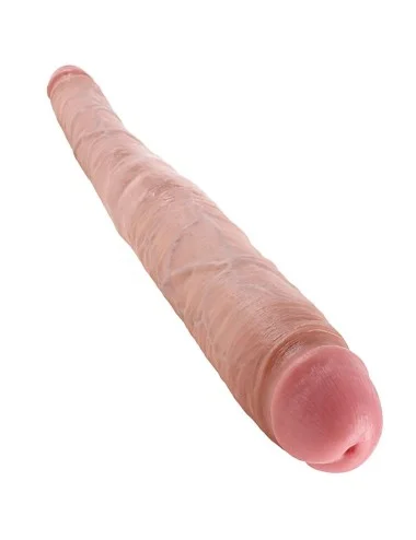 KING COCK SLIM DOUBLE DILDO FLESH 40.6 CM