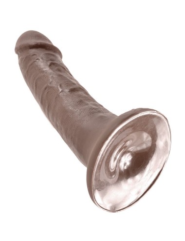 KING COCK 6" COCK BROWN 15.2 CM