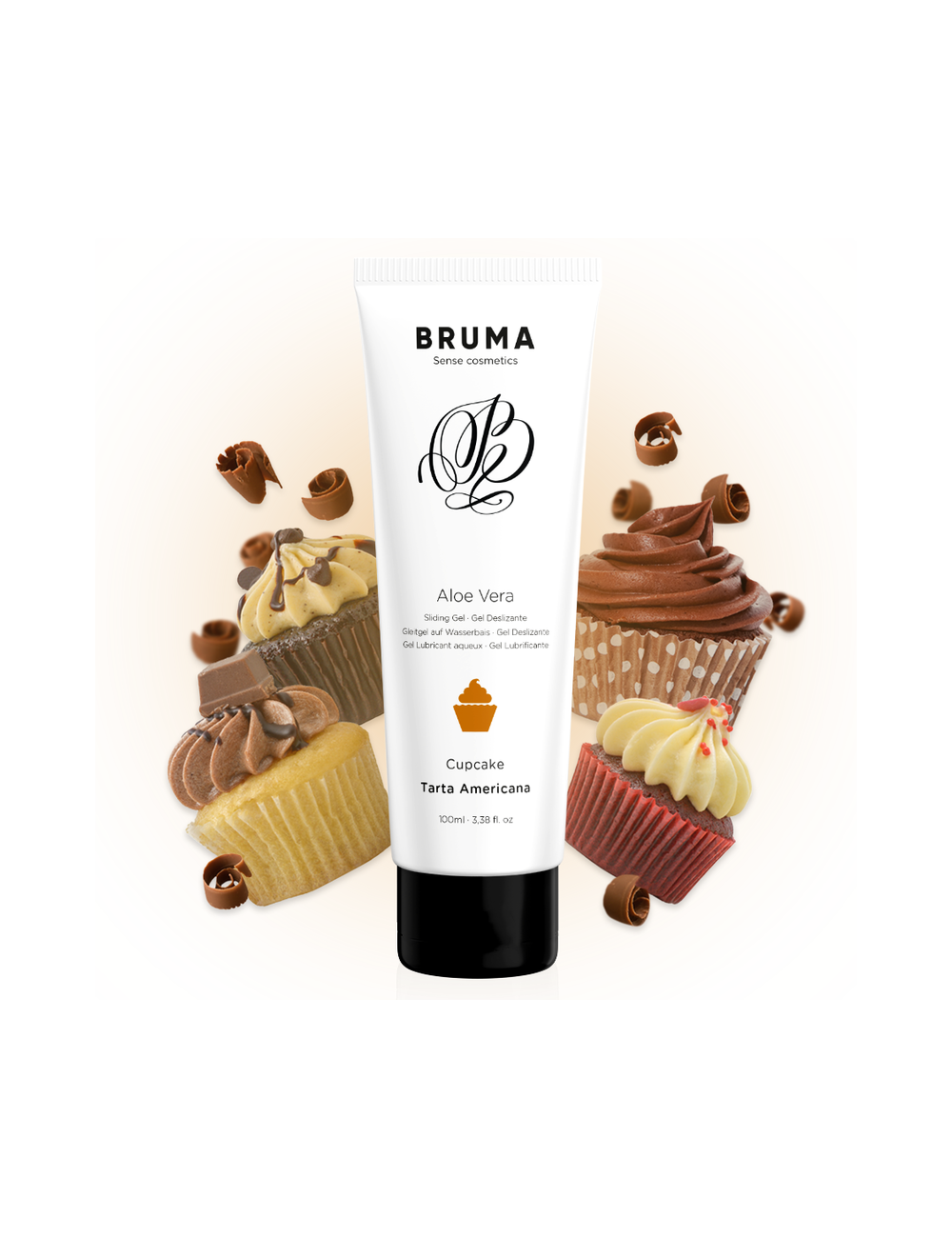 BRUMA - ALOE VERA SLIDING GEL CUPCAKE FLAVOR 100 ML BRUMA - ALOE VERA SLIDING GEL CUPCAKE FLAVOR 100 ML