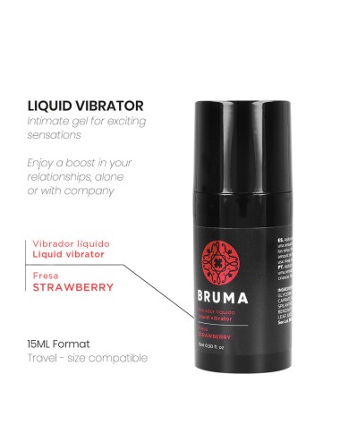 BRUMA - LIQUID VIBRATOR ULTRA SLIDING STRAWBERRY 15 ML