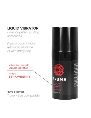 BRUMA - LIQUID VIBRATOR ULTRA SLIDING STRAWBERRY 15 ML