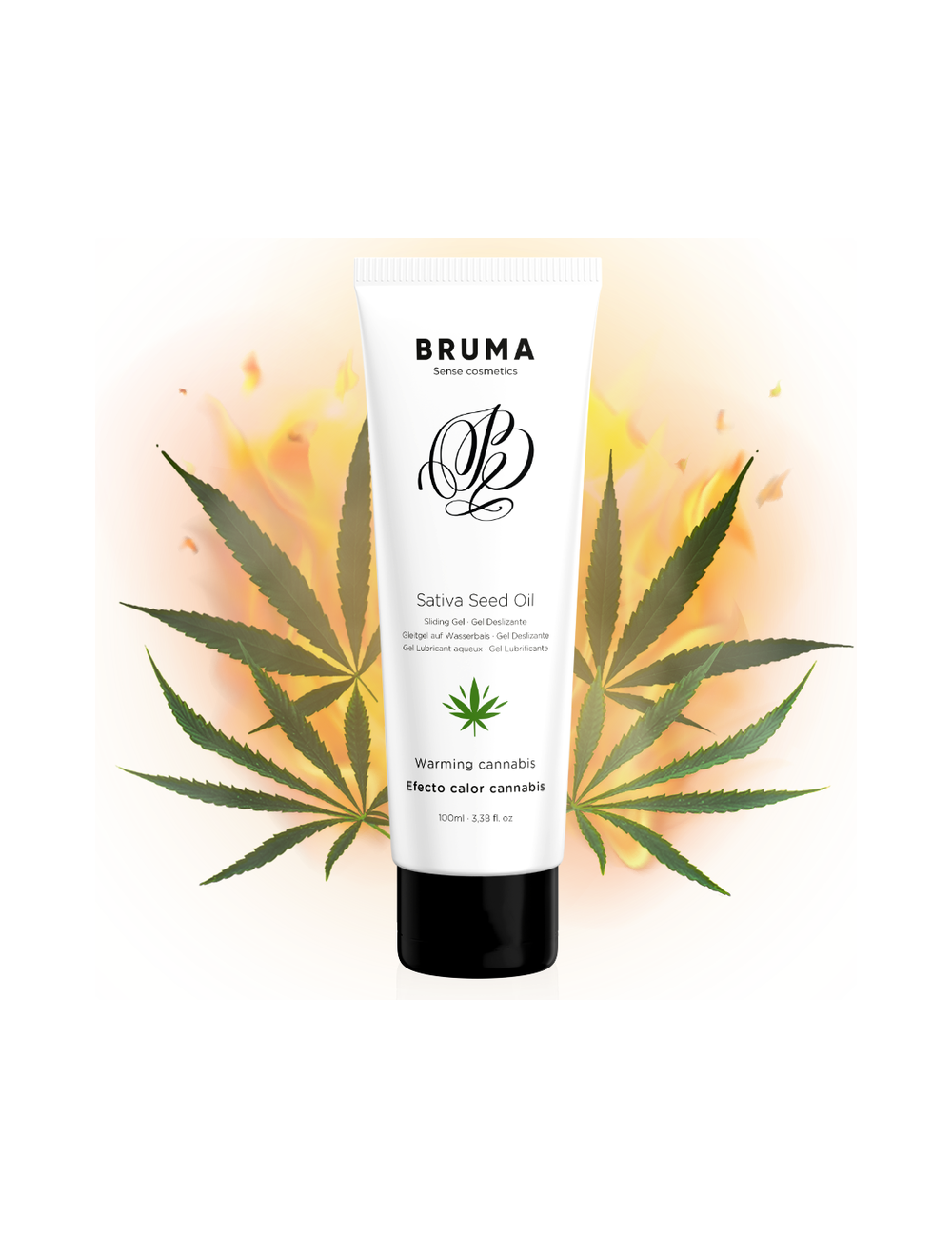 BRUMA - SATIVA SEED OIL SLIDING GEL WARMING CANNABIS FLAVOR 100 ML