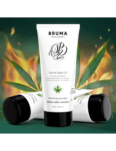 BRUMA - SATIVA SEED OIL SLIDING GEL WARMING CANNABIS FLAVOR 100 ML