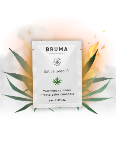 BRUMA - SATIVA SEED OIL SLIDING GEL WARMING CANNABIS FLAVOR 6 ML