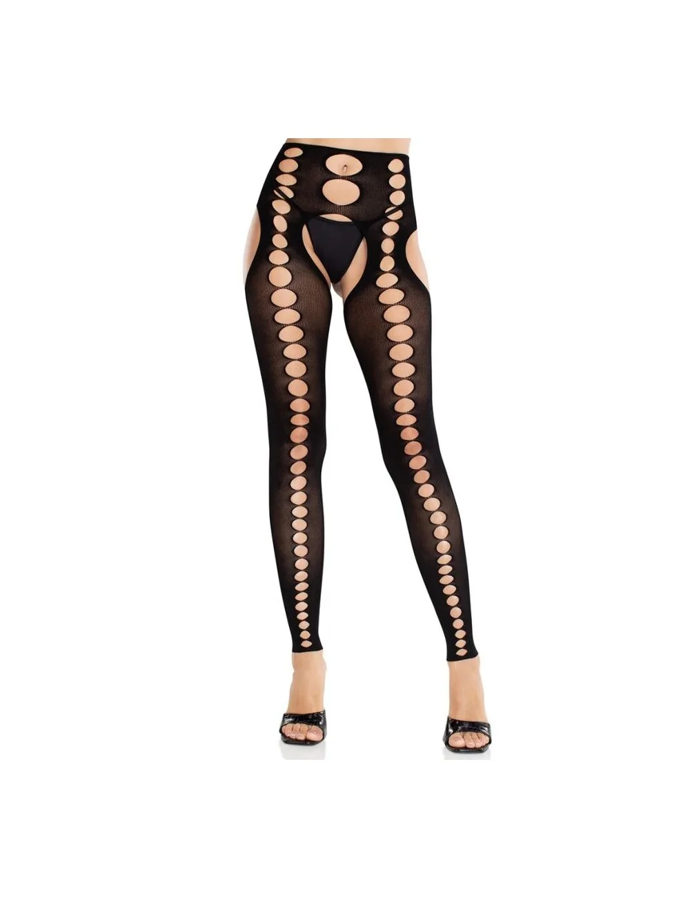 LEG AVENUE - STRAPLESS SEAMLESS OPAQUE STOCKINGS BLACK LEG AVENUE - STRAPLESS SEAMLESS OPAQUE STOCKINGS BLACK