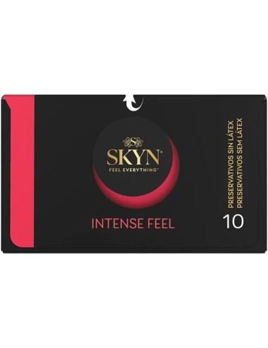 SKYN - INTENSE FEEL TEXTURED CONDOM WITH WAVY DESIGN 10 UNITS