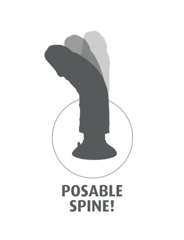 KING COCK - 15.24 CM VIBRATING COCK FLESH