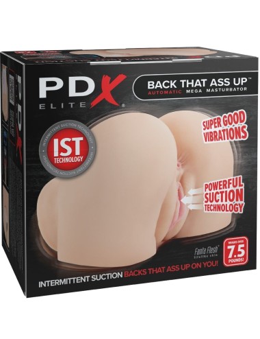 PDX ELITE - BACK THAT ASS UP REALISTIC VIBRATING VAGINA AND ANUS MASTURBATOR