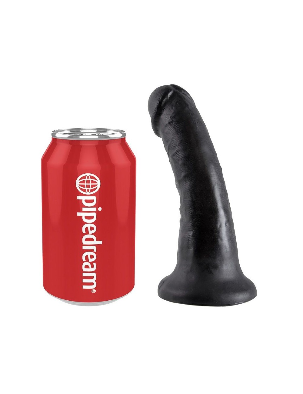 KING COCK 6" COCK BLACK 15.2 CM