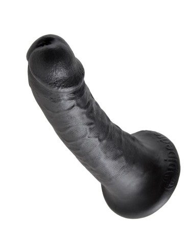 KING COCK 6" COCK BLACK 15.2 CM