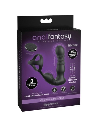 ANAL FANTASY ELITE COLLECTION - VIBRATING ANAL RING AND MASSAGER WITH REMOTE CONTROL