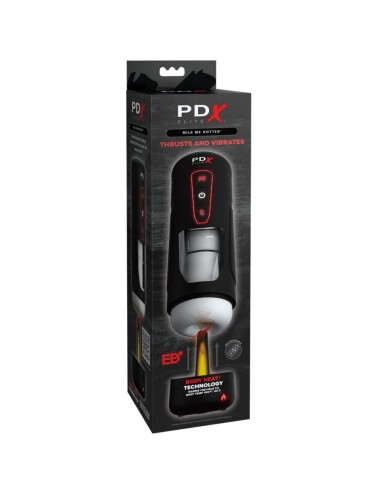 PDX ELITE - MILK ME HOTTER AUTOMATIC MASTURBATOR WITH THRUSTING AND HEAT EFFECT VIBRATION