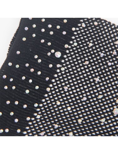 SUBBLIME - 957469SHINE TRANSPARENT GLOVES BLACK S/M