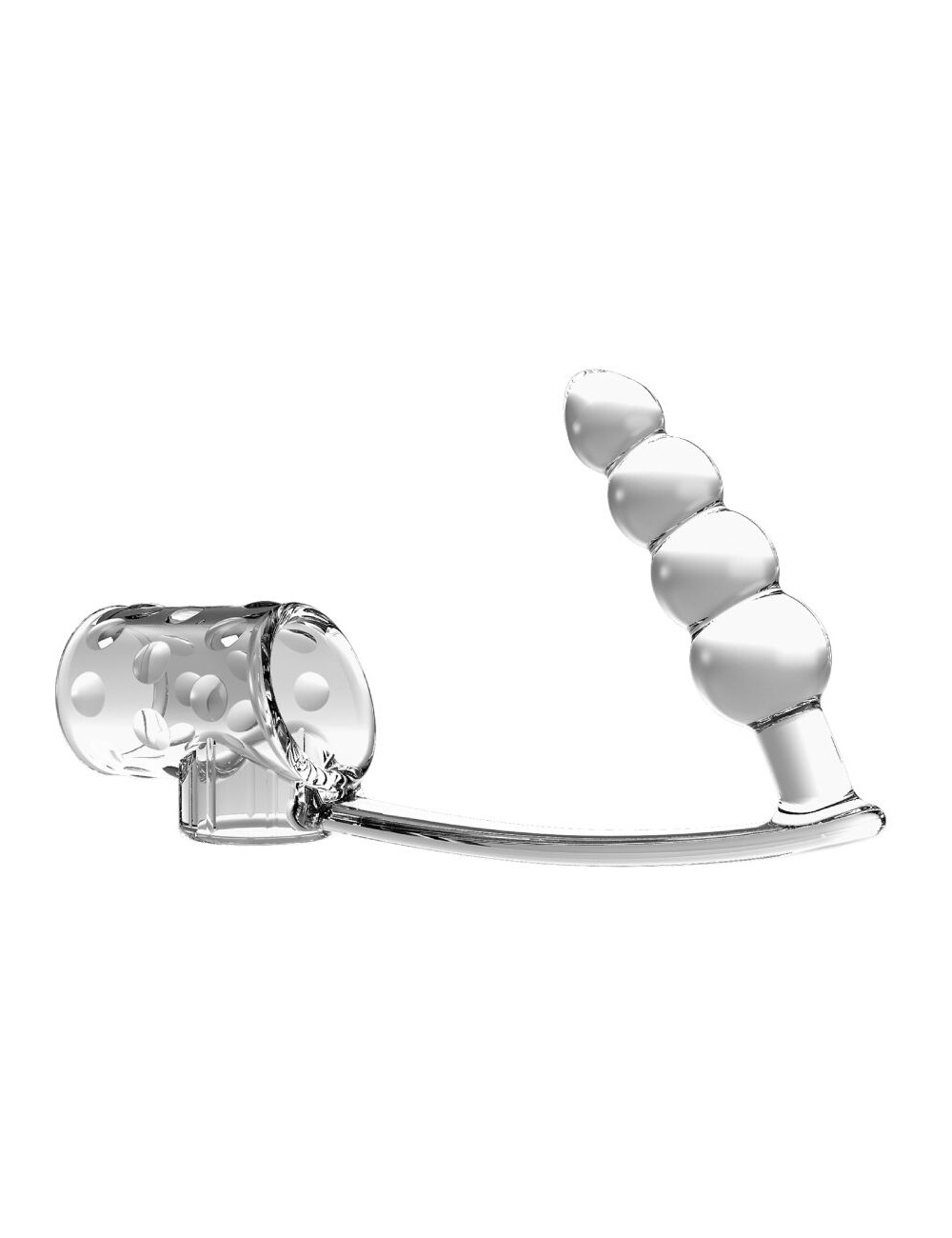 PRETTY LOVE - PENIS SLEEVE WITH ANAL PLUG TRANSPARENT PRETTY LOVE - PENIS SLEEVE WITH ANAL PLUG TRANSPARENT
