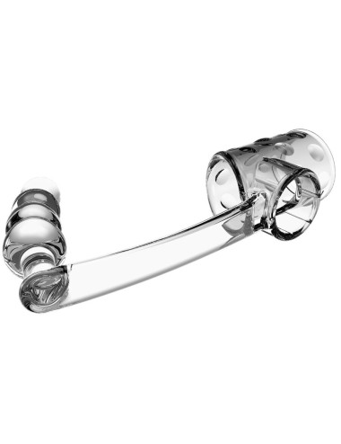 PRETTY LOVE - PENIS SLEEVE WITH ANAL PLUG TRANSPARENT