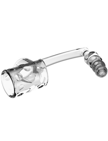 PRETTY LOVE - PENIS SLEEVE WITH ANAL PLUG TRANSPARENT