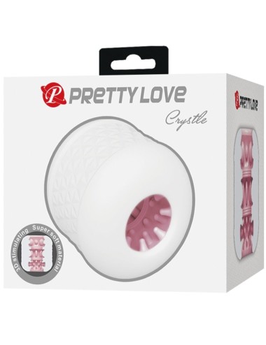 PRETTY LOVE - CRYSTLE MALE MASTURBATOR WHITE