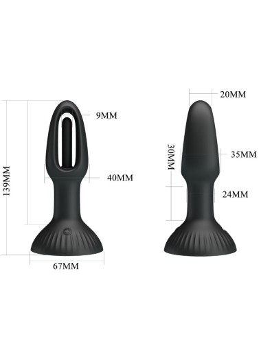 PRETTY LOVE - HUBERT ANAL PLUG WITH 7 VIBRATION MODES