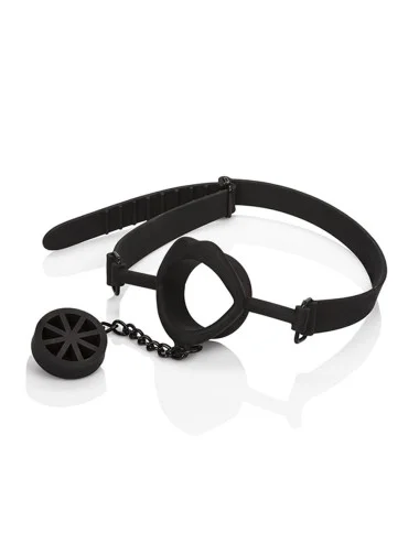 CALEXOTICS - SCANDAL GAG WITH BLACK SILICONE PLUG