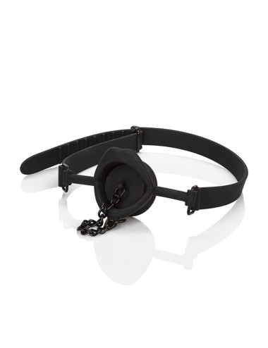 CALEXOTICS - SCANDAL GAG WITH BLACK SILICONE PLUG
